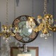 Vintage paired chandeliers