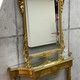 Antique console with mirror