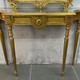 Antique console with mirror