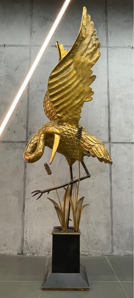 Antique sculpture "Crane"