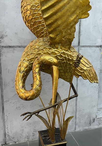 Antique sculpture "Crane"