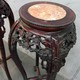 Antique pair of pedestal consoles
