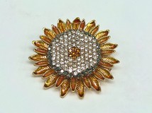 Vintage brooch "Sunflower"