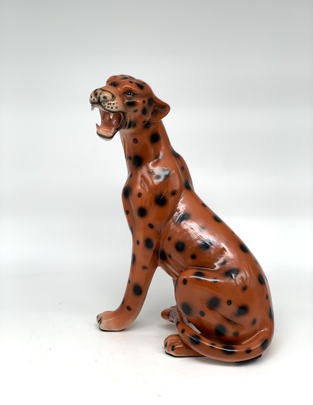 Винтажная скульптура «Леопард»