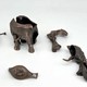 Vintage sculpture "Elephant and the blind"