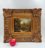 Antique painting “Forest landscape”