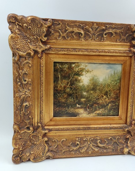 Antique painting “Forest landscape”