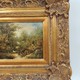 Антикварная картина «Лесной пейзаж»