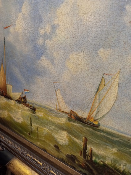 Антикварная картина "Море"