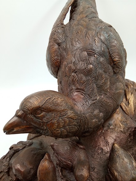 Antique sculpture "Partridge"