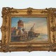 Antique paired paintings "Bays"