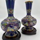 Antique paired cloisonne vases