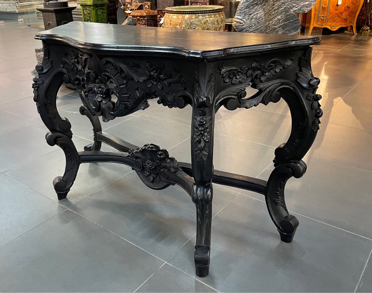 Black antique console