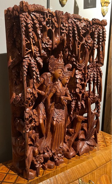 Antique sculpture "Rama and Sita"