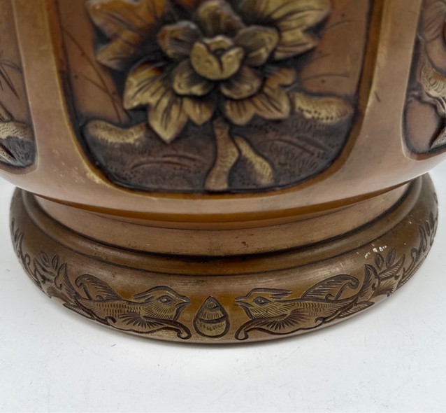 Antique hibachi vase