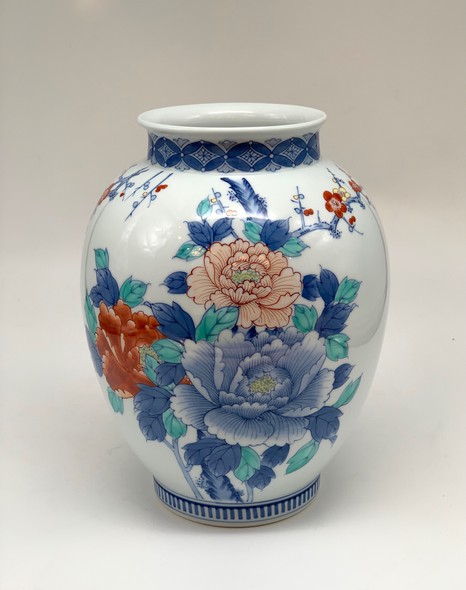 Antique vase "Peonies"