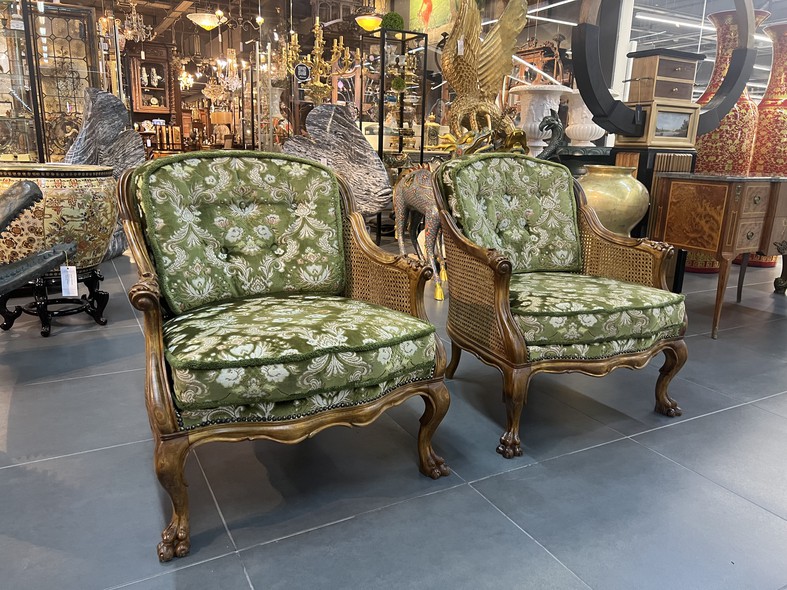 Paired antique chairs