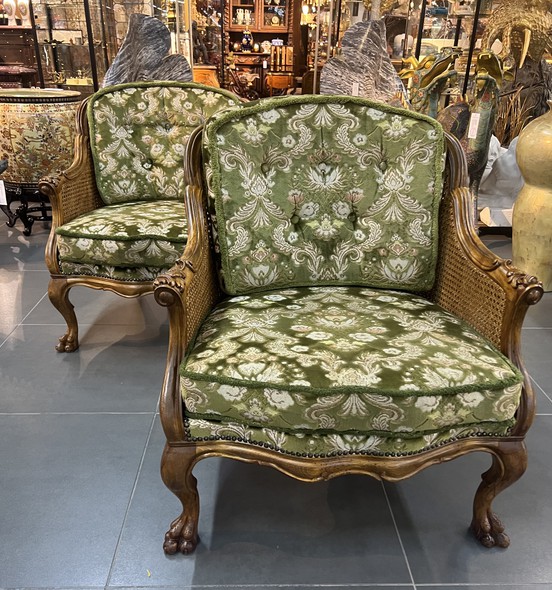 Paired antique chairs
