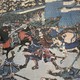 Винтажная литография Утагава Куниёси «Воин»