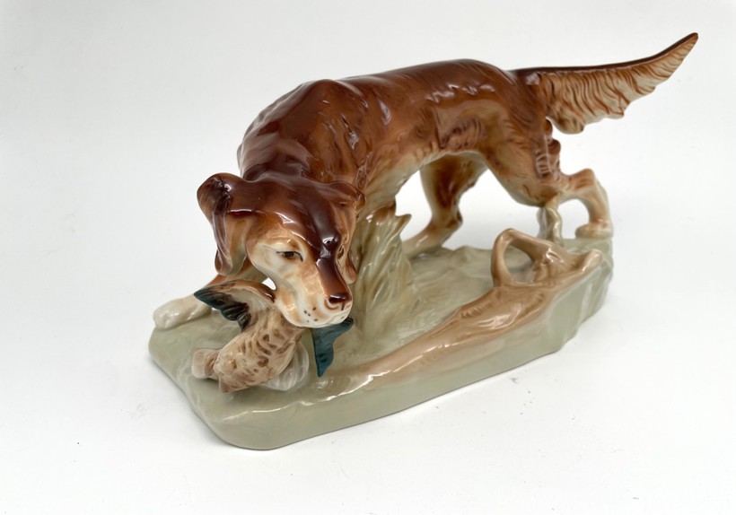 Antique figurine of a dog
