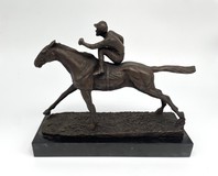Antique sculpture "Jockey"