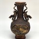 Антикварная ваза с фениксом и журавлями