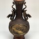 Антикварная ваза с фениксом и журавлями