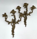 Antique paired sconces in the Louis XV style