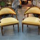 Empire style paired armchairs