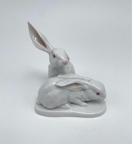 Vintage figurine "Hares"