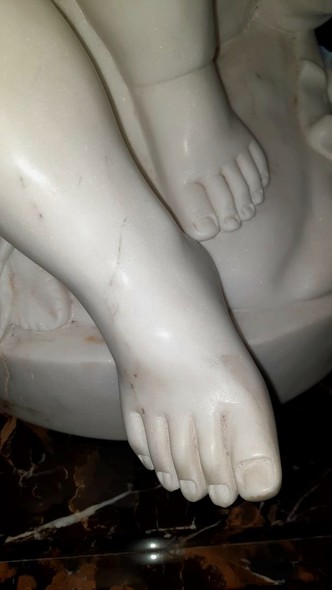 Vintage sculpture "Threatening Cupid"
