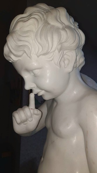 Vintage sculpture "Threatening Cupid"