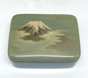 Антикварная шкатулка «Гора Фудзи», клуазоне