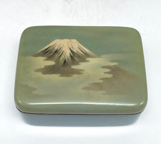 Antique box "Mount Fuji", cloisonne