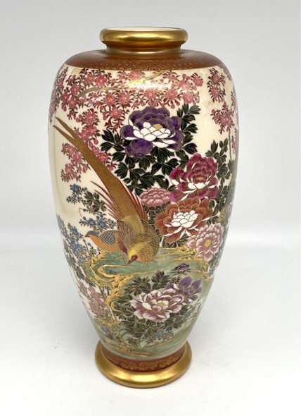 Antique vase "Pheasants"