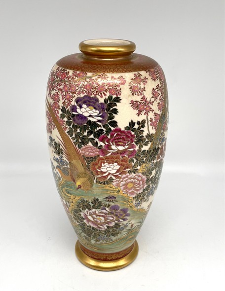 Antique vase "Pheasants"