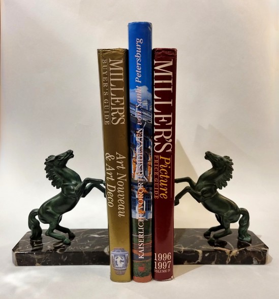 Antique bookends "Horses"