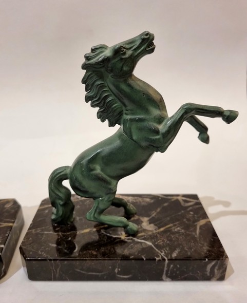 Antique bookends "Horses"