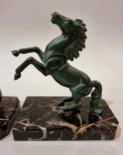 Antique bookends "Horses"