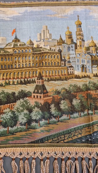 Антикварный гобелен «Москва Златоглавая»