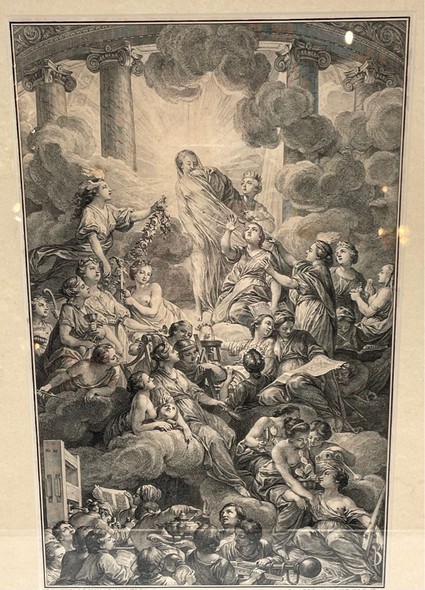 Engraving "Frontispiece de l'Encyclopédie"
