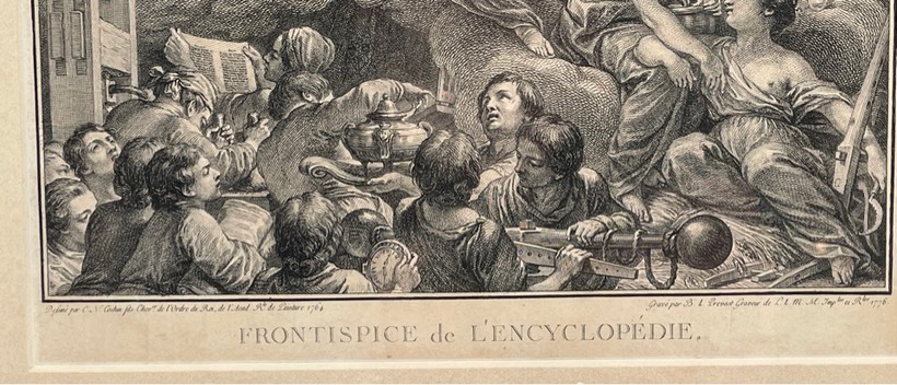 Гравюра "Frontispiece de l'Encyclopédie"