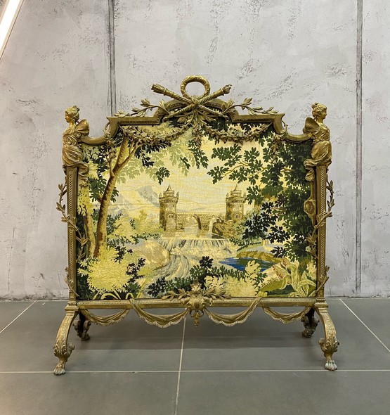 Antique Fireplace Screen