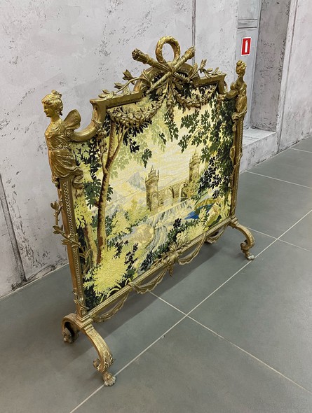 Antique Fireplace Screen