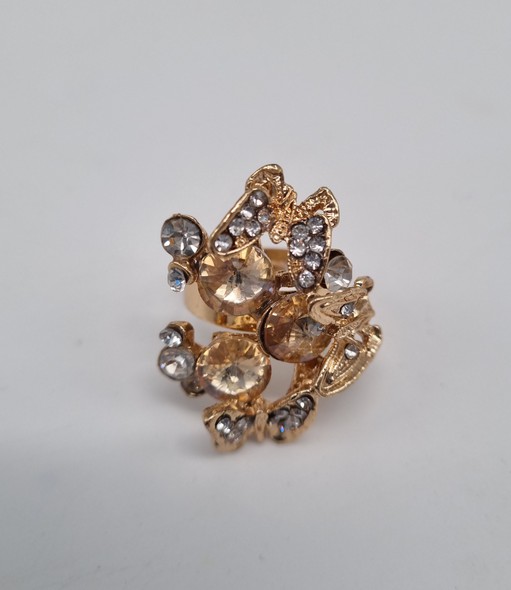Vintage ring with butterflies