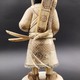 Antique sculpture "Warrior - Guardian", Japan, bone