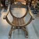 Antique curule chair "Satyr"