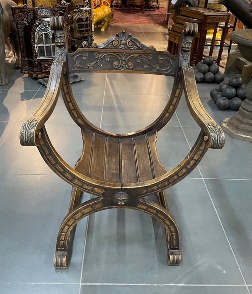 Antique curule chair "Satyr"