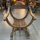 Antique curule chair "Satyr"