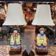 Антикварные настольные лампы "Император и Императрица", Китай